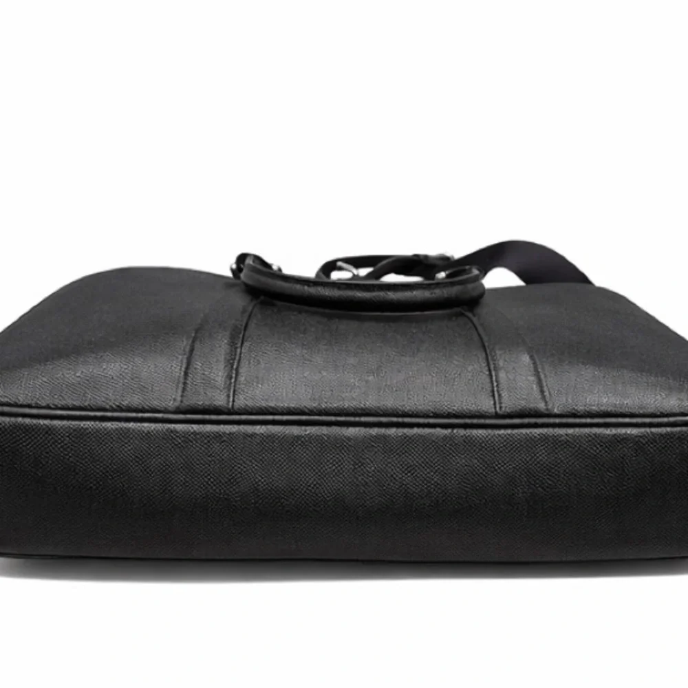 Coach Black Leather Laptop Bag - Picture 3 of 5